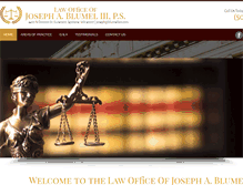 Tablet Screenshot of blumellaw.com